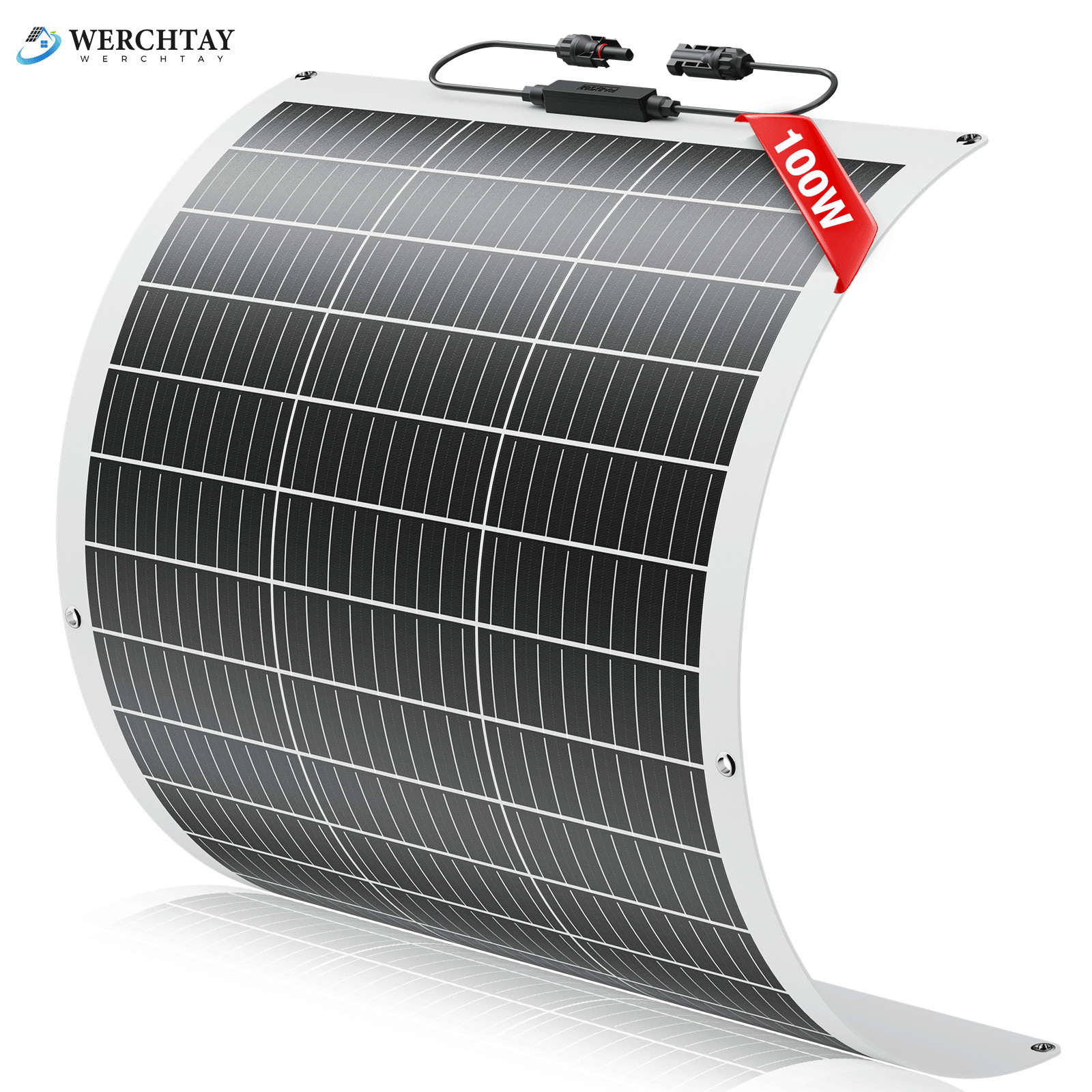 100W Watt Flexible Mono Solar Panel Car Boat RV Home Rooftop Camping