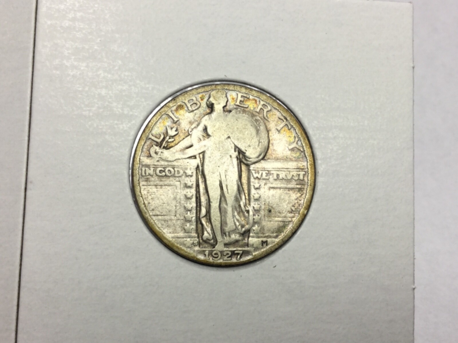 1927-S Standing Liberty Quarter in very good
