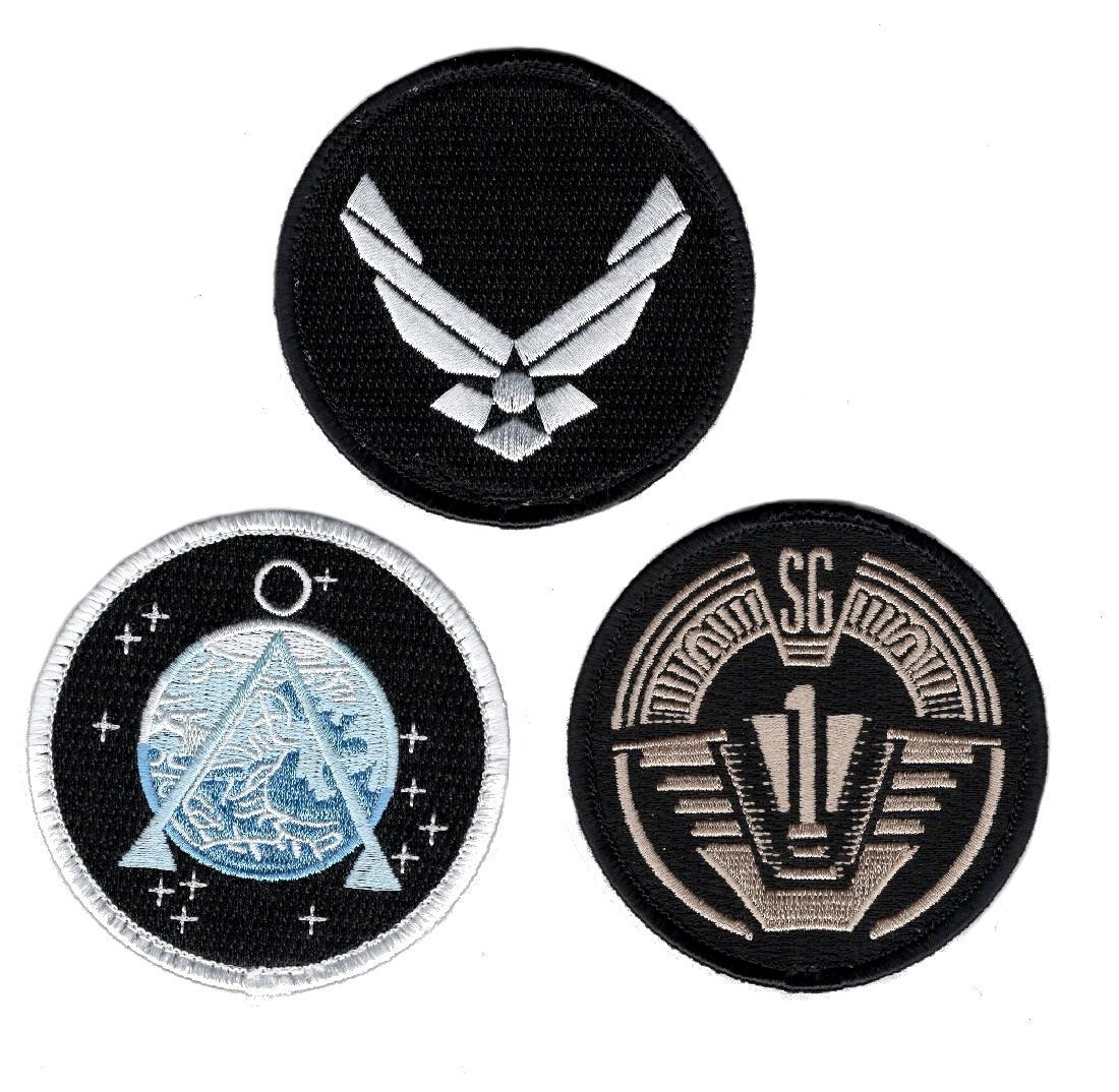 Stargate SG-1 Uniform/Costume Tactical Hook Patch (Bundle 3pc-Hook)