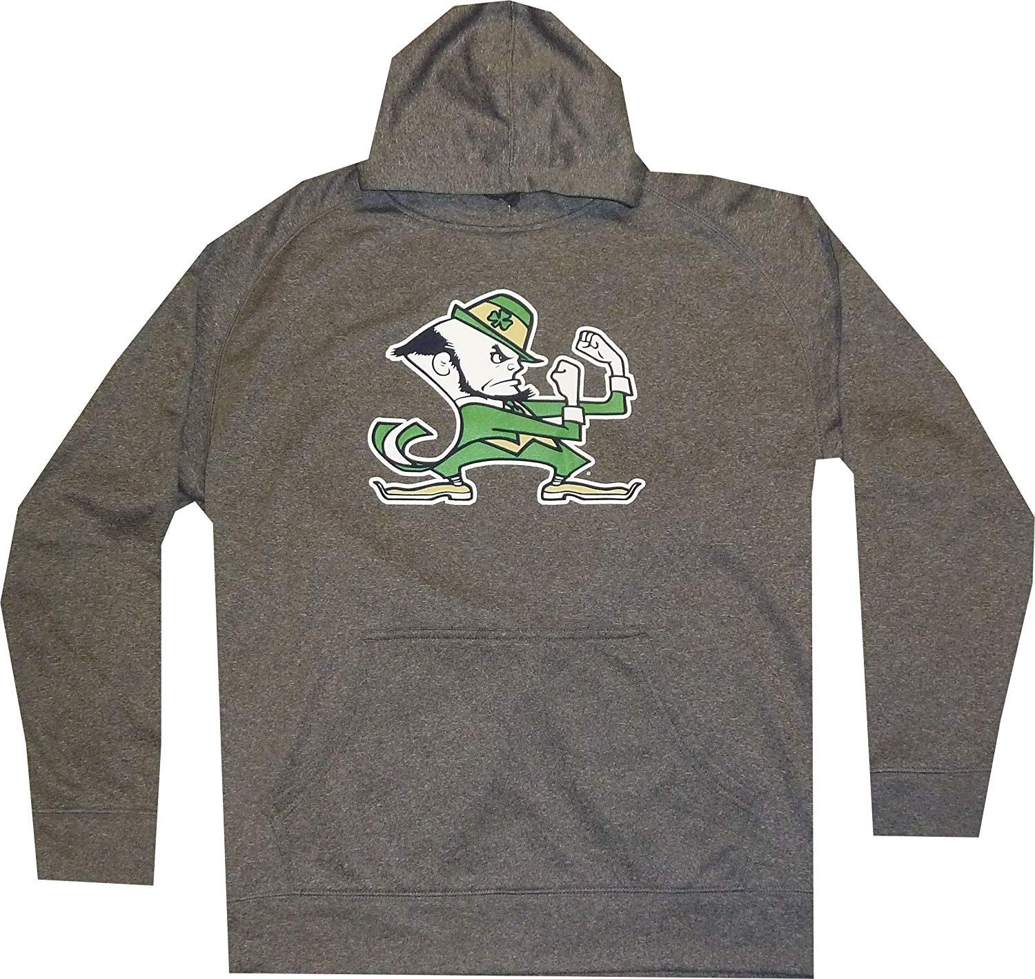Men's Notre Dame Fighting Irish Champion Hoodie Gray Hooded Sweatshirt $50 SMALL
