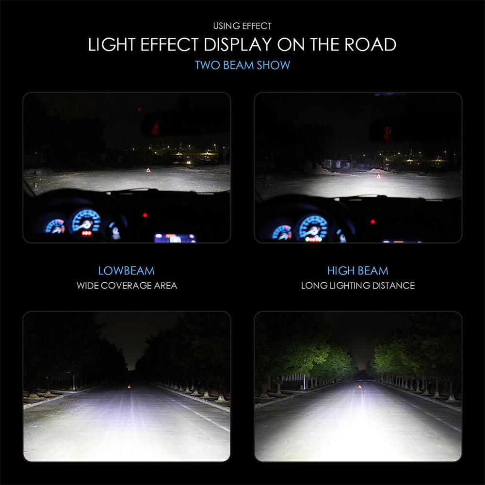 9006 HB4 LED Headlight Bulb Conversion Kit Low Beam White Super Bright 6500K