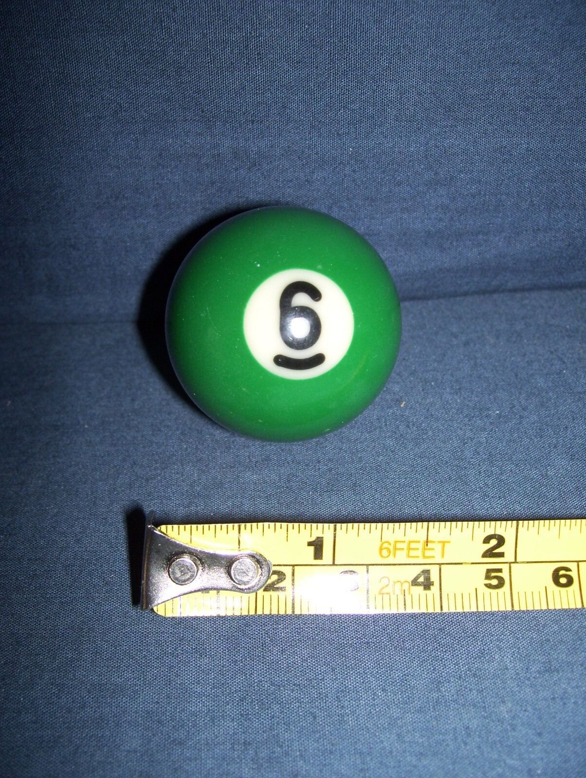 MIni Billiards Ball Green #6 Used For Replacement 1 1/3 Inches