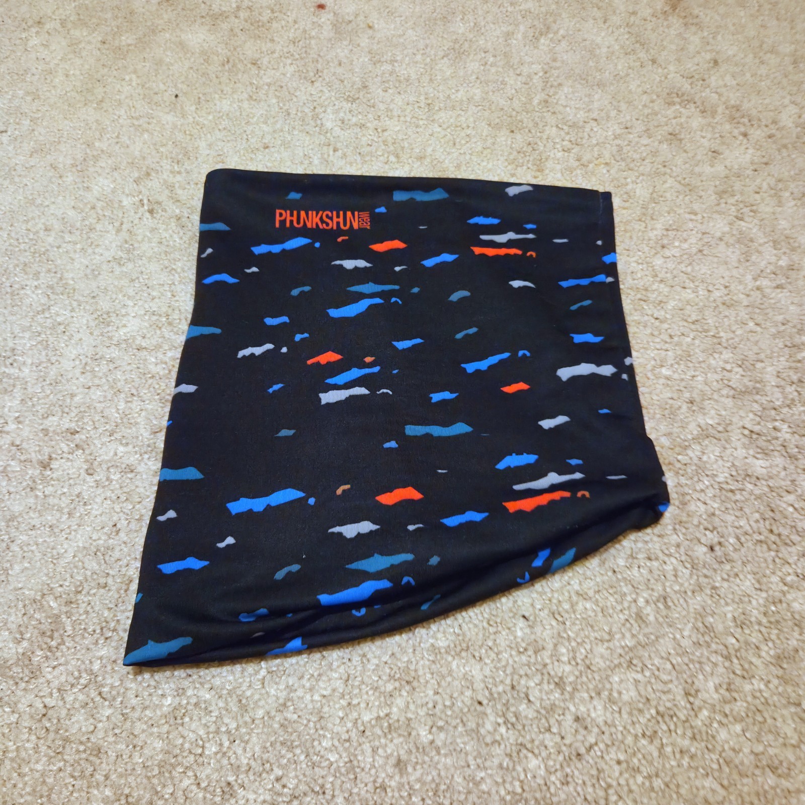 Phunkshun Thermal Tube Micro Fleece Winter Neck Gaiter Face Mask (Red And Blue)