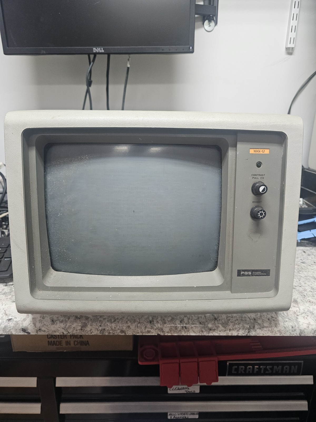 Vintage Rare Retro Princeton Graphic Systems MAX-12 Monitor  - Powers Up Special