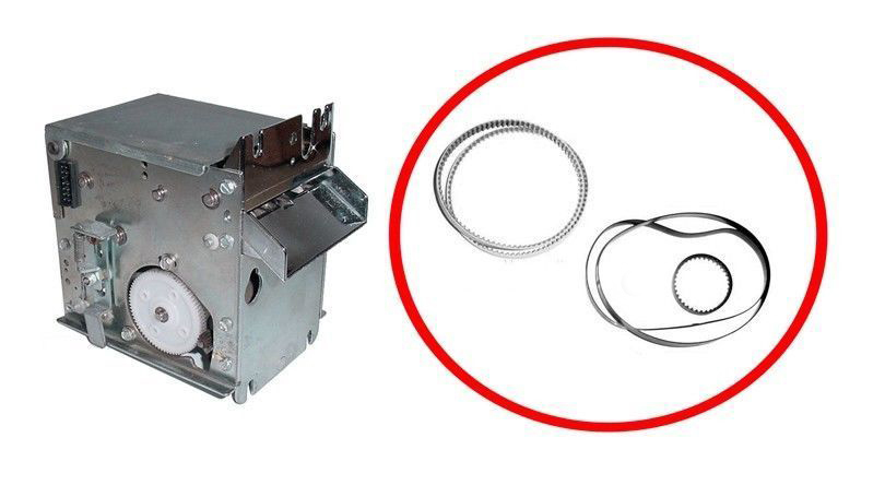 Ardac belt kit for MBA dollar bill validator acceptor - 2 upper 2 lower 1 gear
