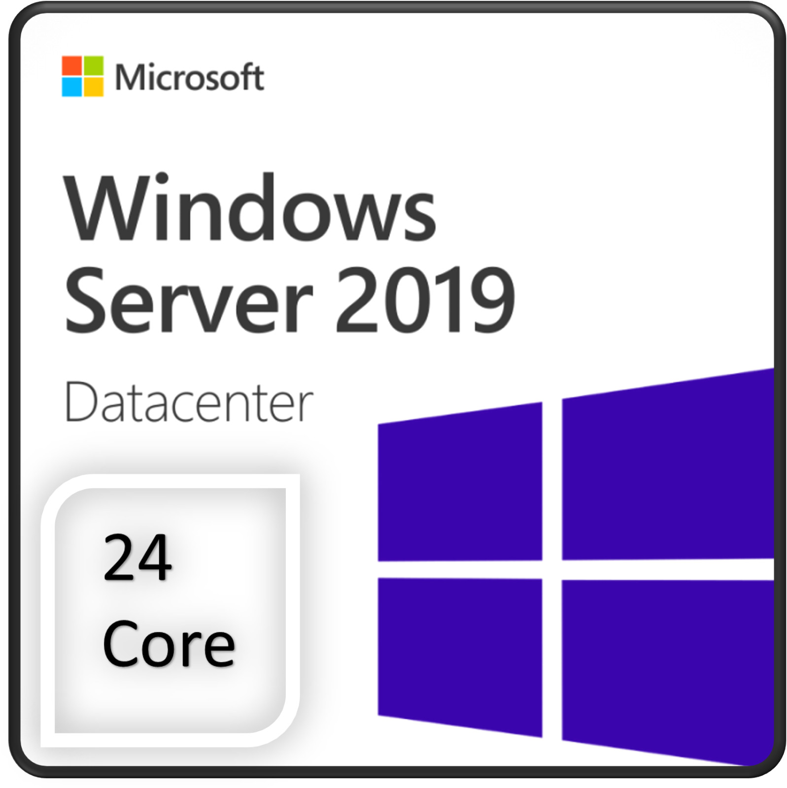 Windows Server 2019 Datacenter Edition - 24 Core License Pack - DVD Installation