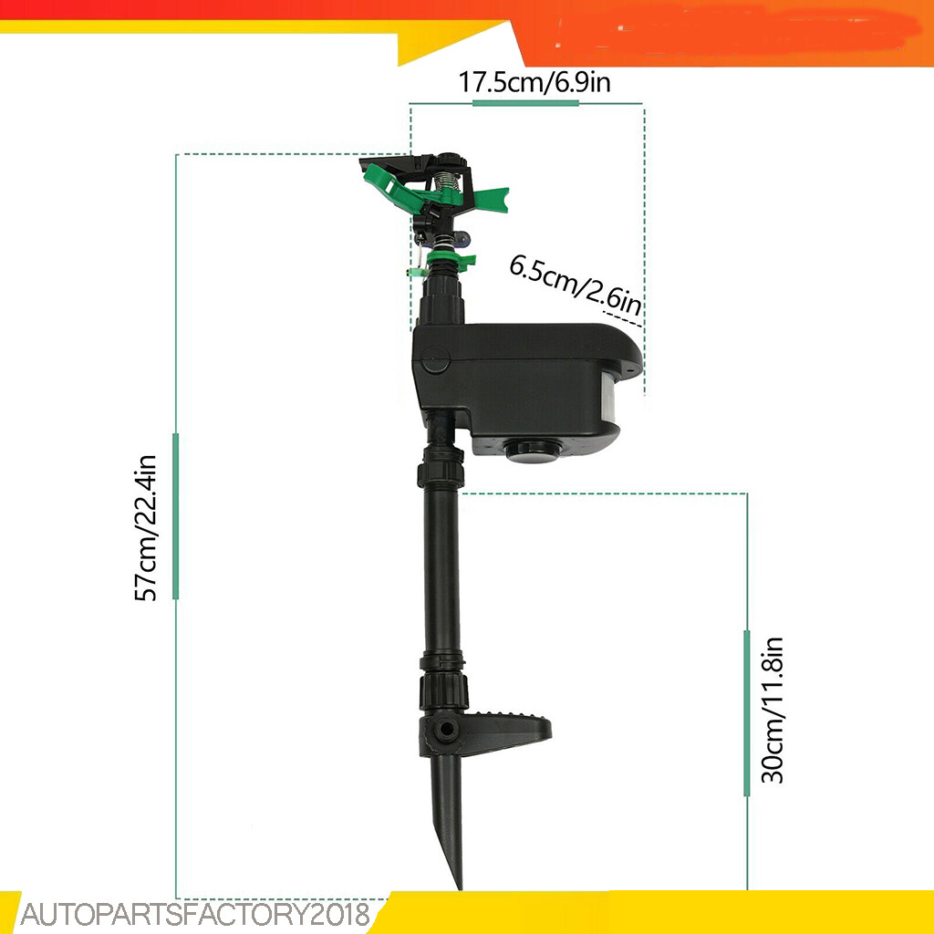 Solar Garden Animal Repeller Water Sprinkler Sensor Motion Activated Adjustable