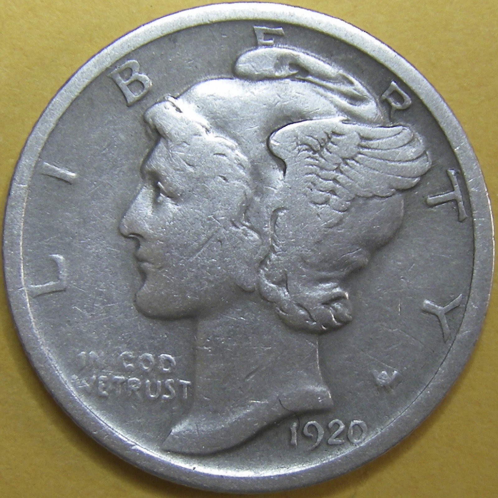 1920 Mercury Dime - 90% Silver