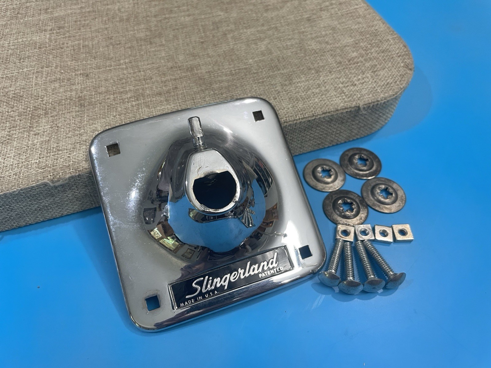 Slingerland 70s Vintage Tom Drum Holder Set-o-matic Bass Drum Mounting Bracket