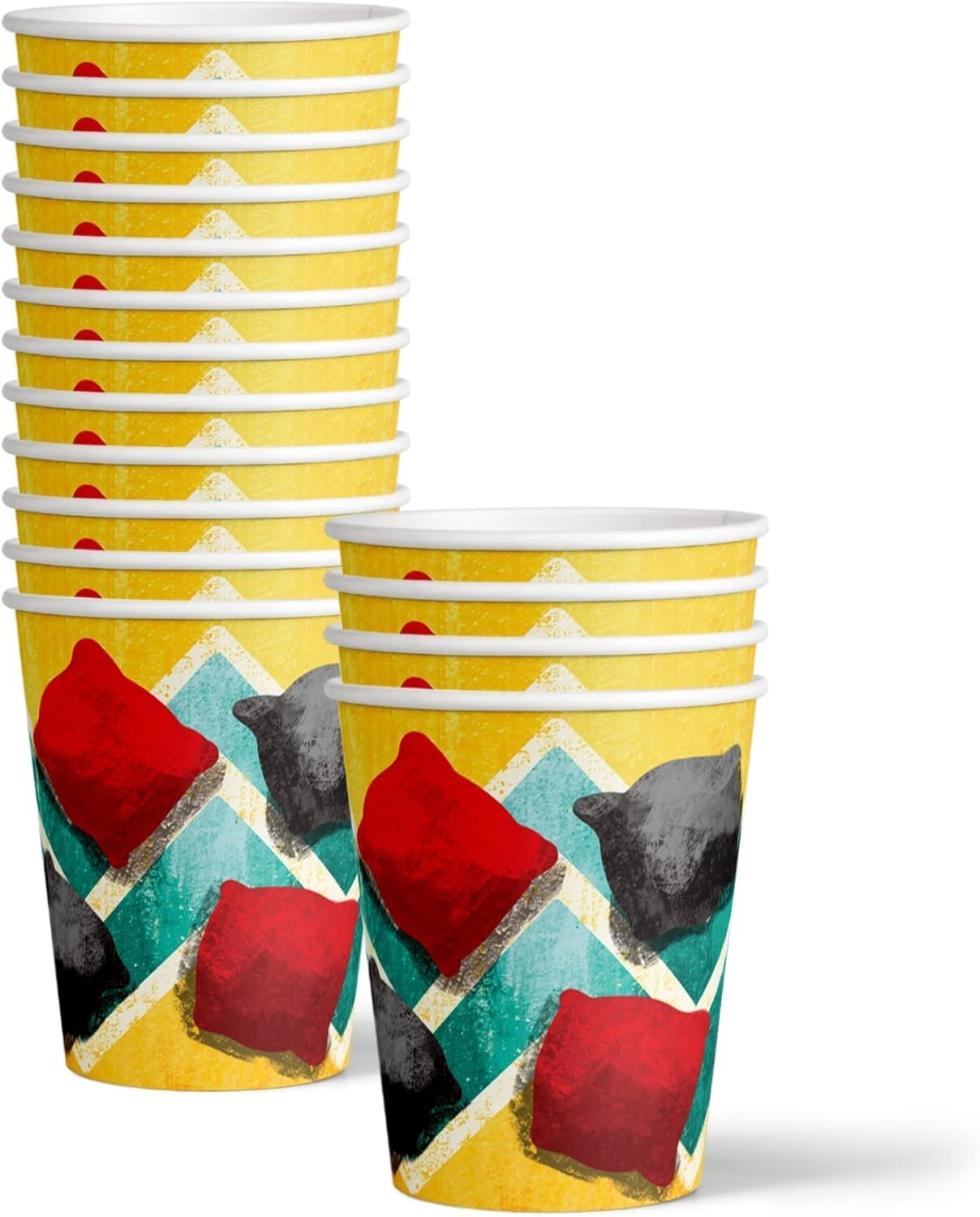 Durable Lake-Themed Tableware Set for 16 Birthday Guests - Ultimate Fun