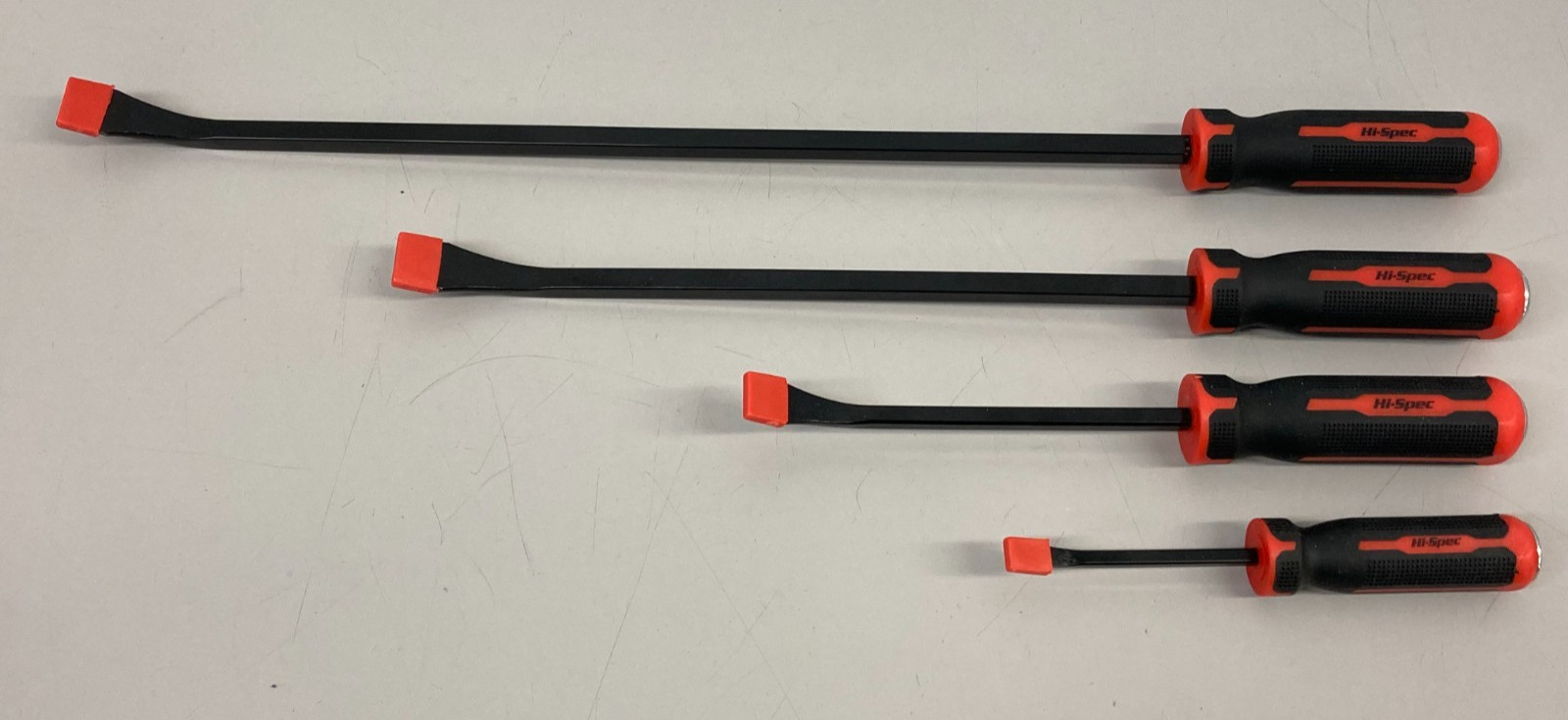 Heavy Duty Pry Bar 4-Piece Mechanic Hand Tools Thicker Strike Cap Handle