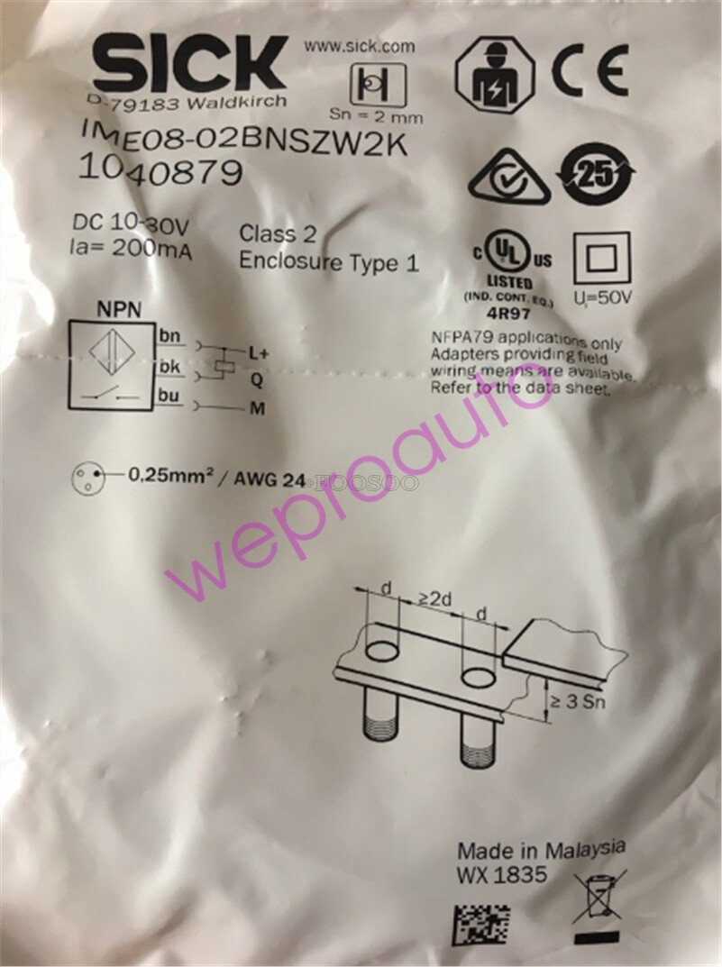 Proximity Switch Sick IME08-02BNSZW2K New ii