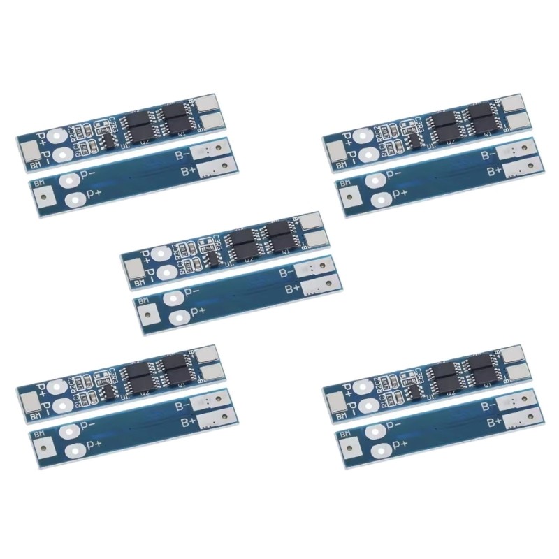 5Pieces Lithiums Batteries Protections Module Circuit 7.4V 8A Safe Features