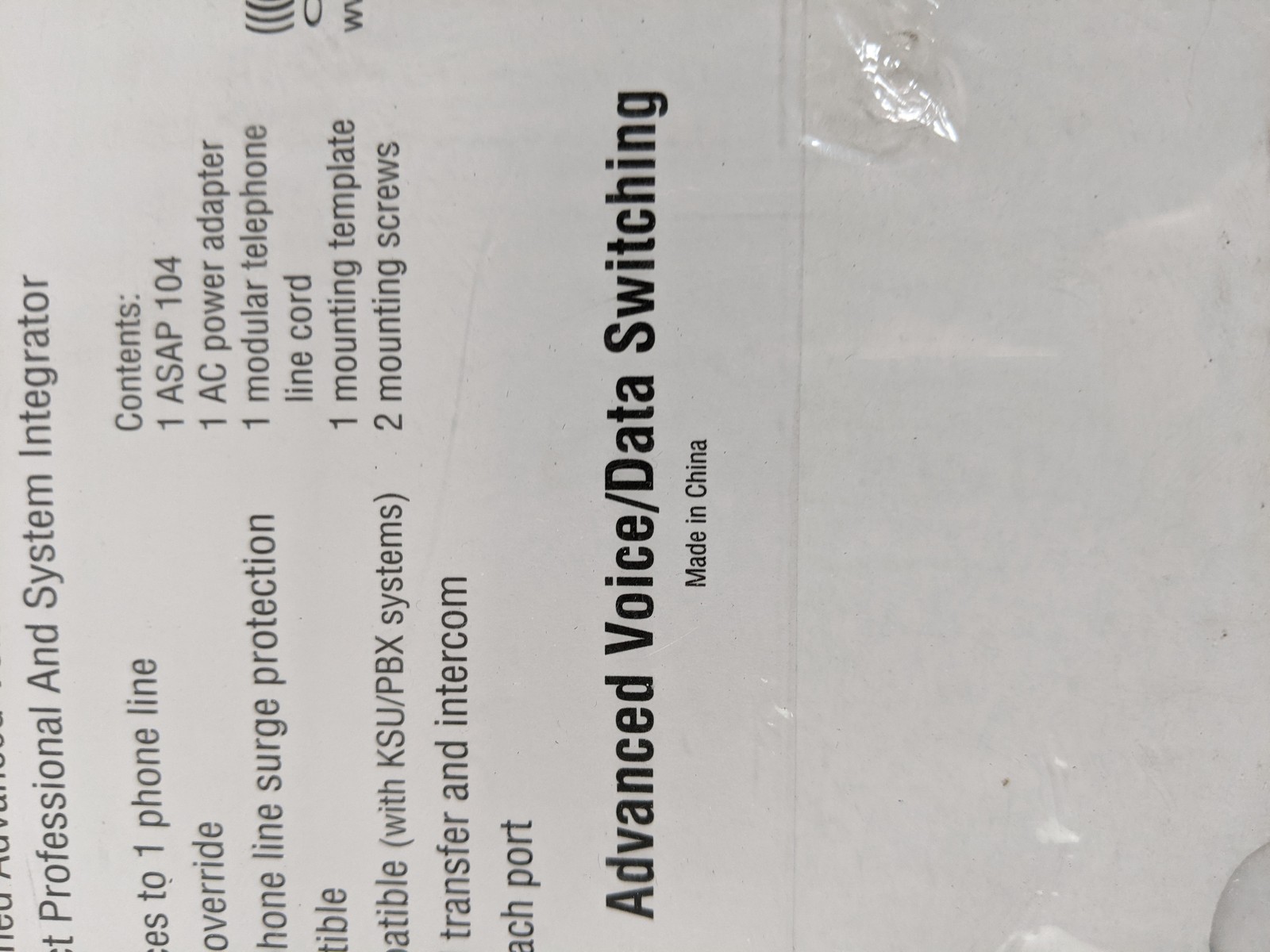 New COMMAND COMMUNICATIONS ASAP104 4-Port Advanced Voice/Data Swiitching System