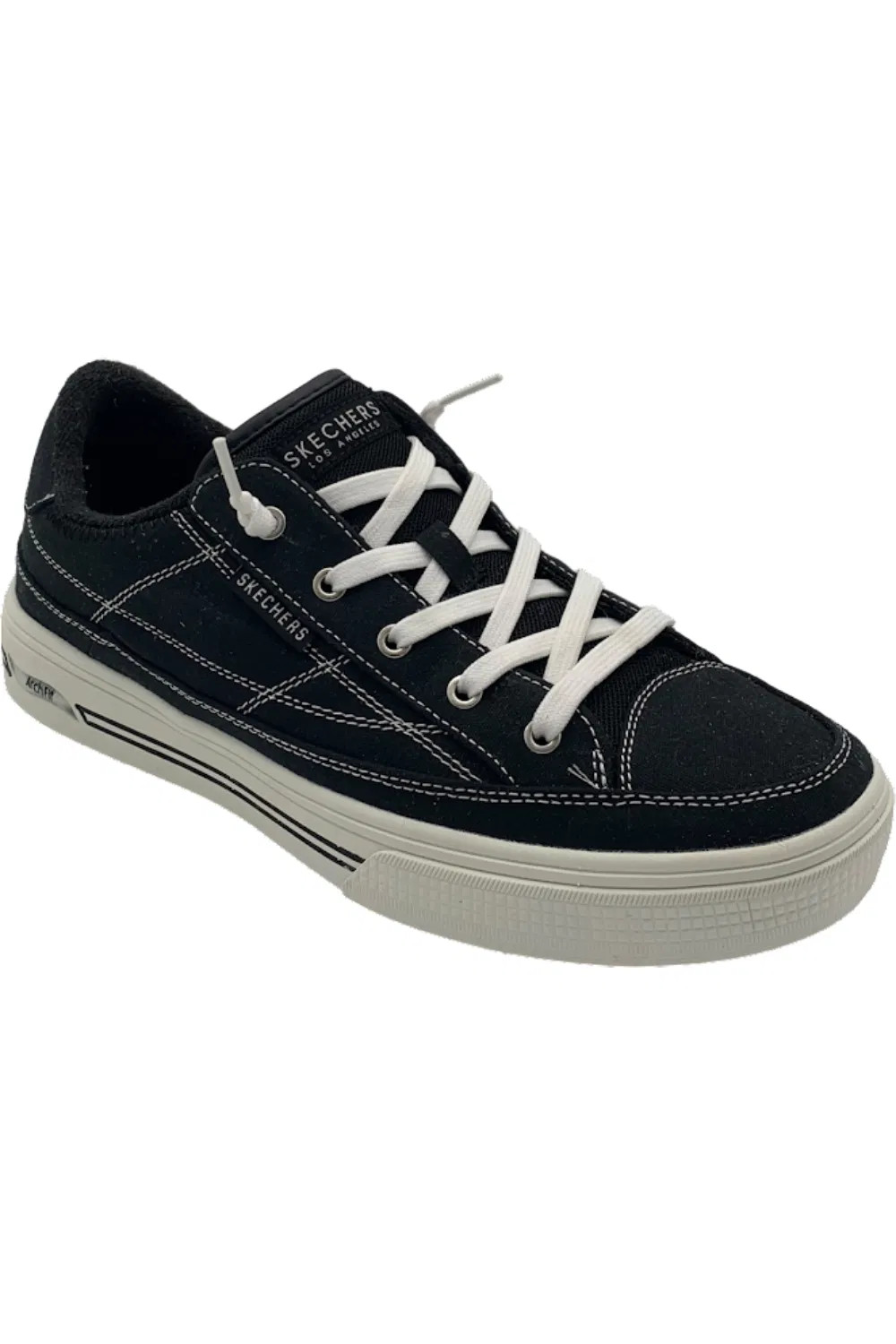 Skechers Arch Fit Washable Canvas Slip-On Arcade Black