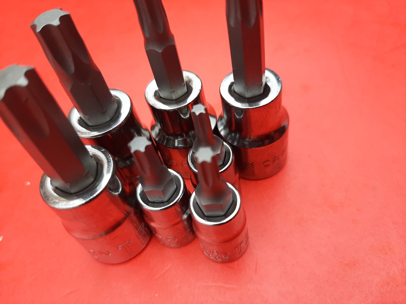 NEW CRAFTSMAN TOOLS 7 Piece 1/4 & 3/8" Drive Torx Star Bit Driver Socket Set