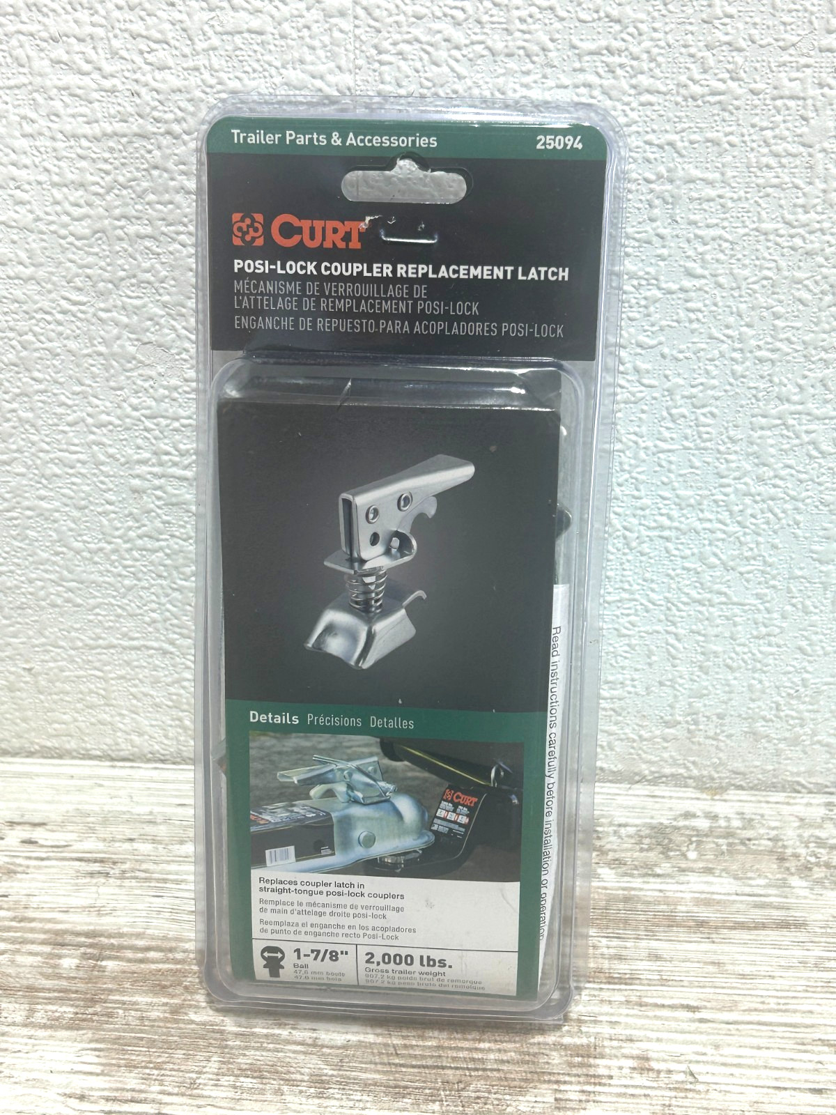 CURT 25094 Posi-Lock Coupler Replacement Latch for 1-7/8-Inch Trailer Hitch Ball