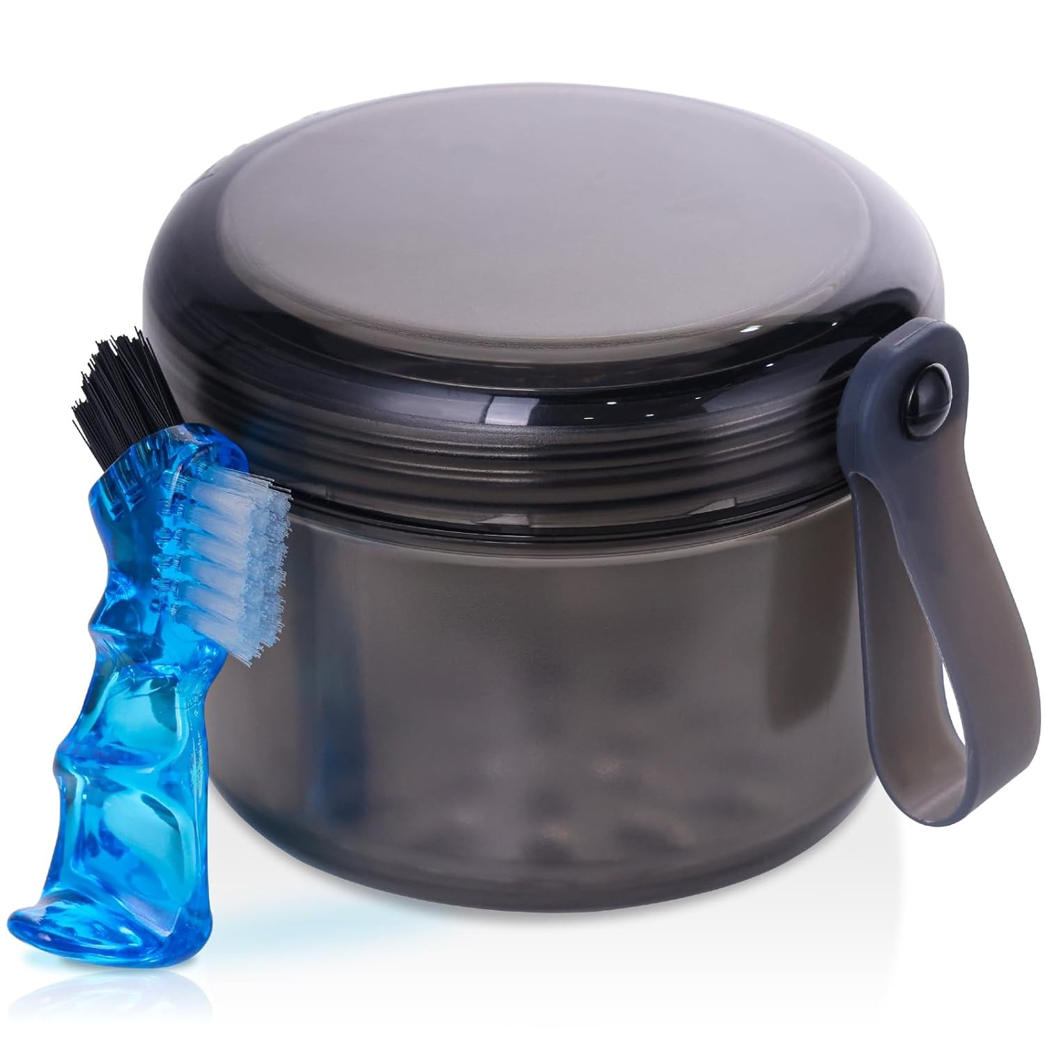 Denture Case, Leak Proof Denture Bath Cup for Travel, Denture Container Cups