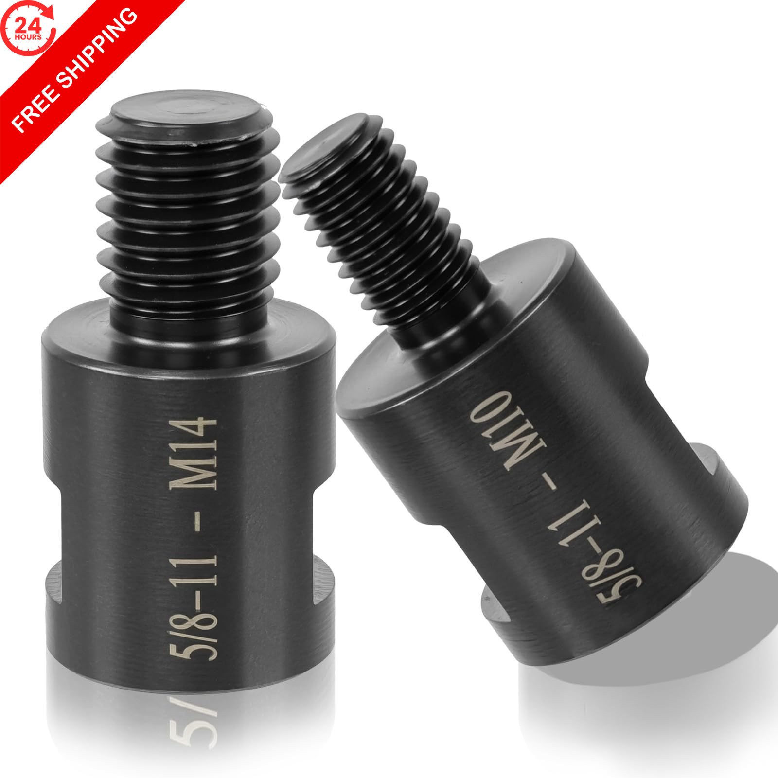 MCSDFN 2 PCS Angle Grinder Adapter 5/8"-11 Female to M14/M10 Male Black