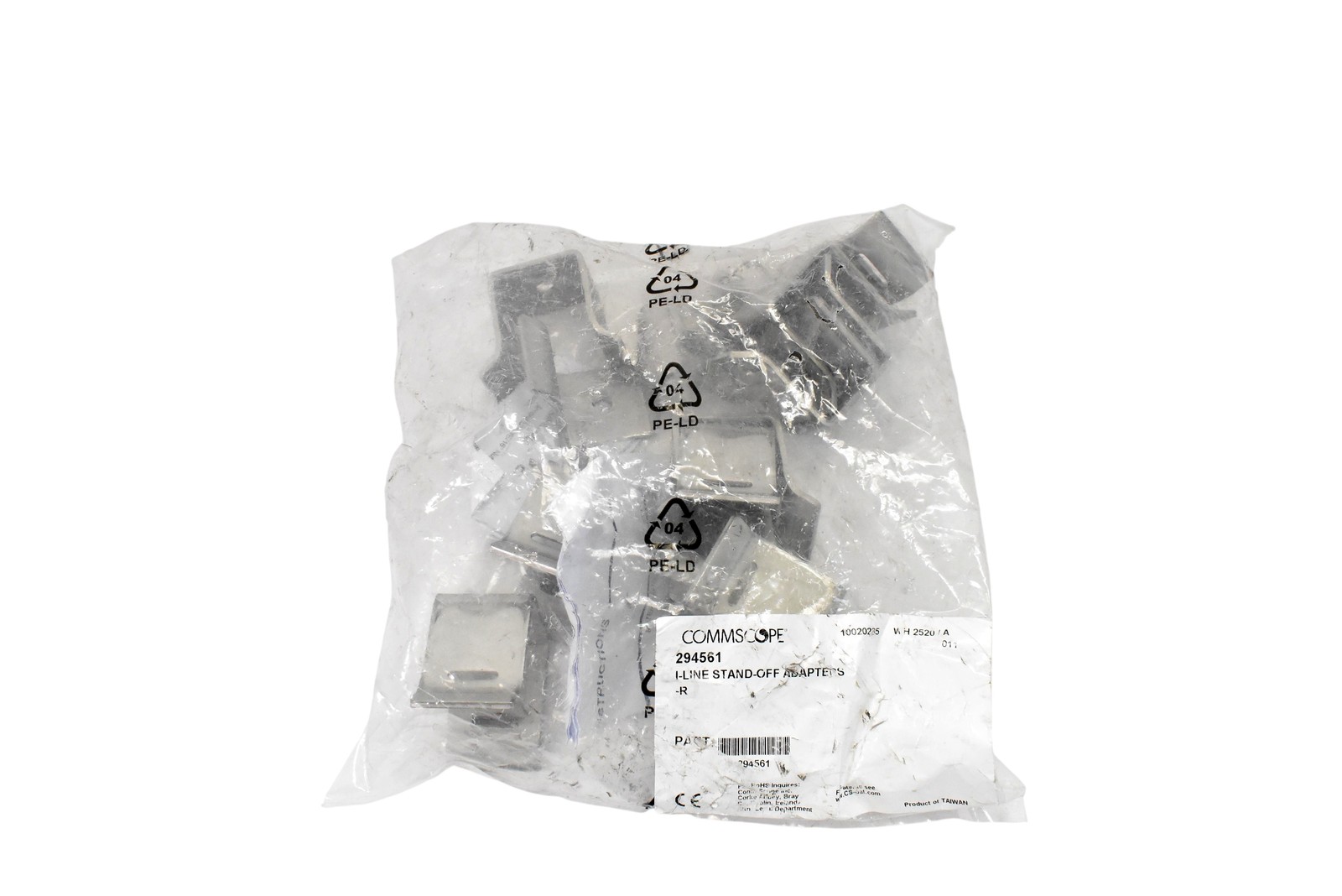 CommScope 294561 I-Line Stand-Off Adapters Cable Clips Steel Silver Bag