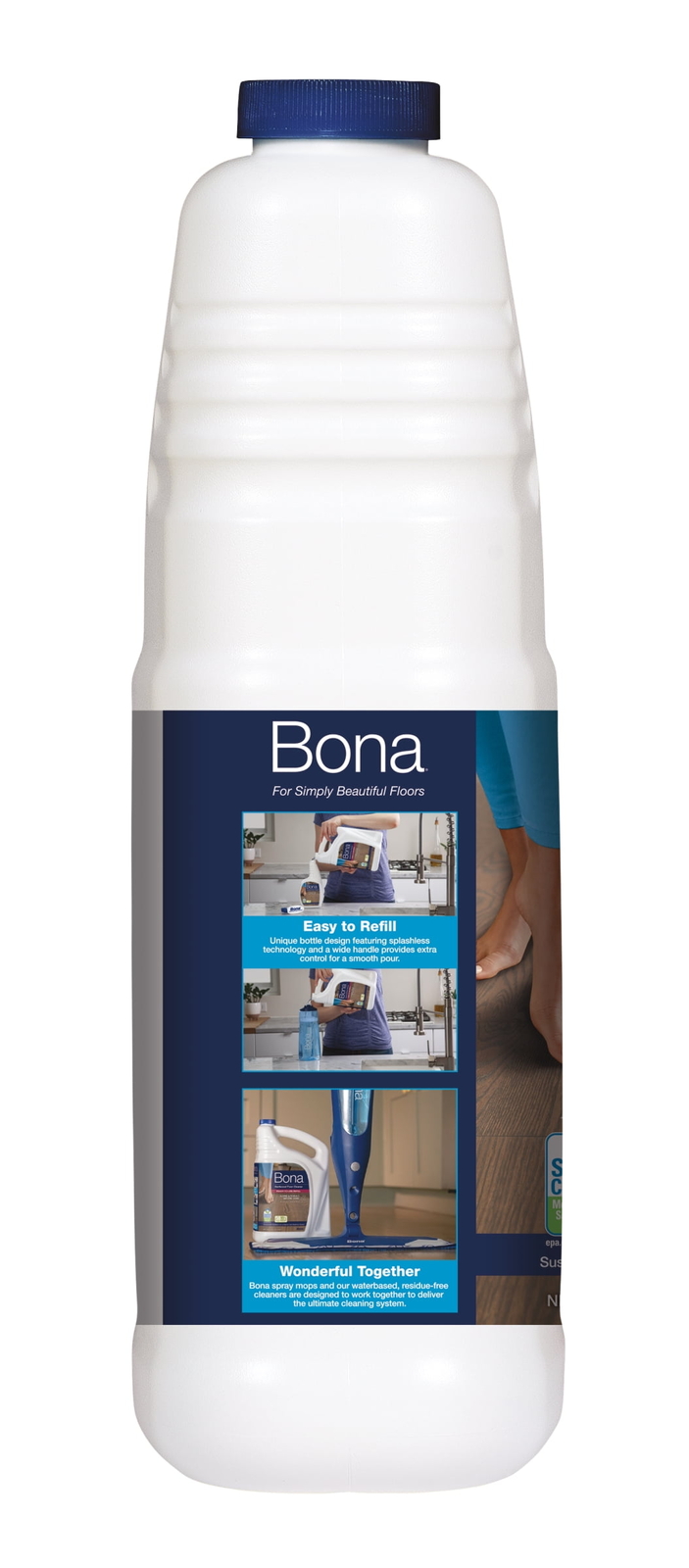 Hardwood Floor Cleaner Refill, unscented 96 fl oz