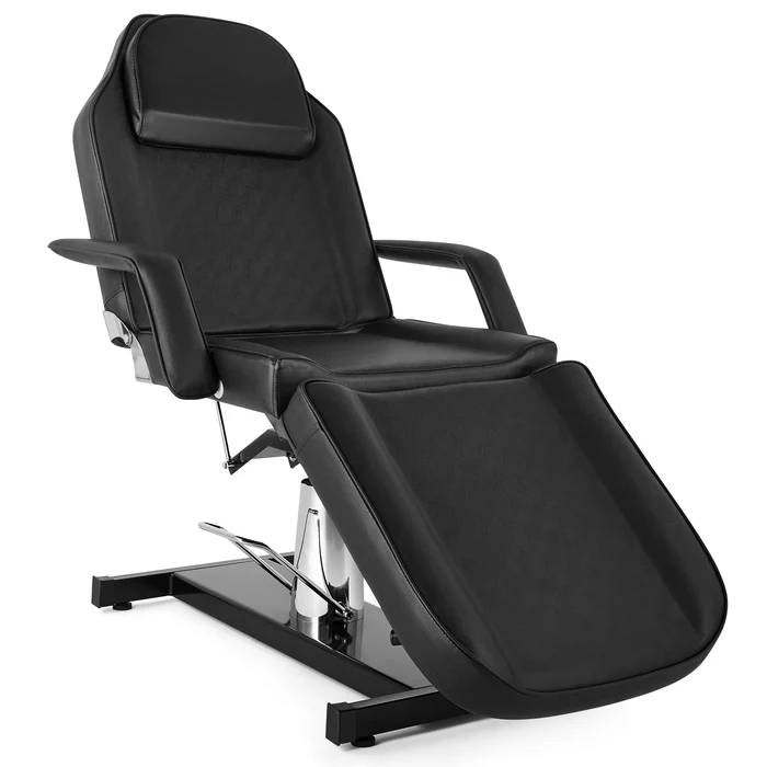 New Hydraulic Tattoo Bed Swivel Aesthetician Chair Adjustable Beauty Bed Black