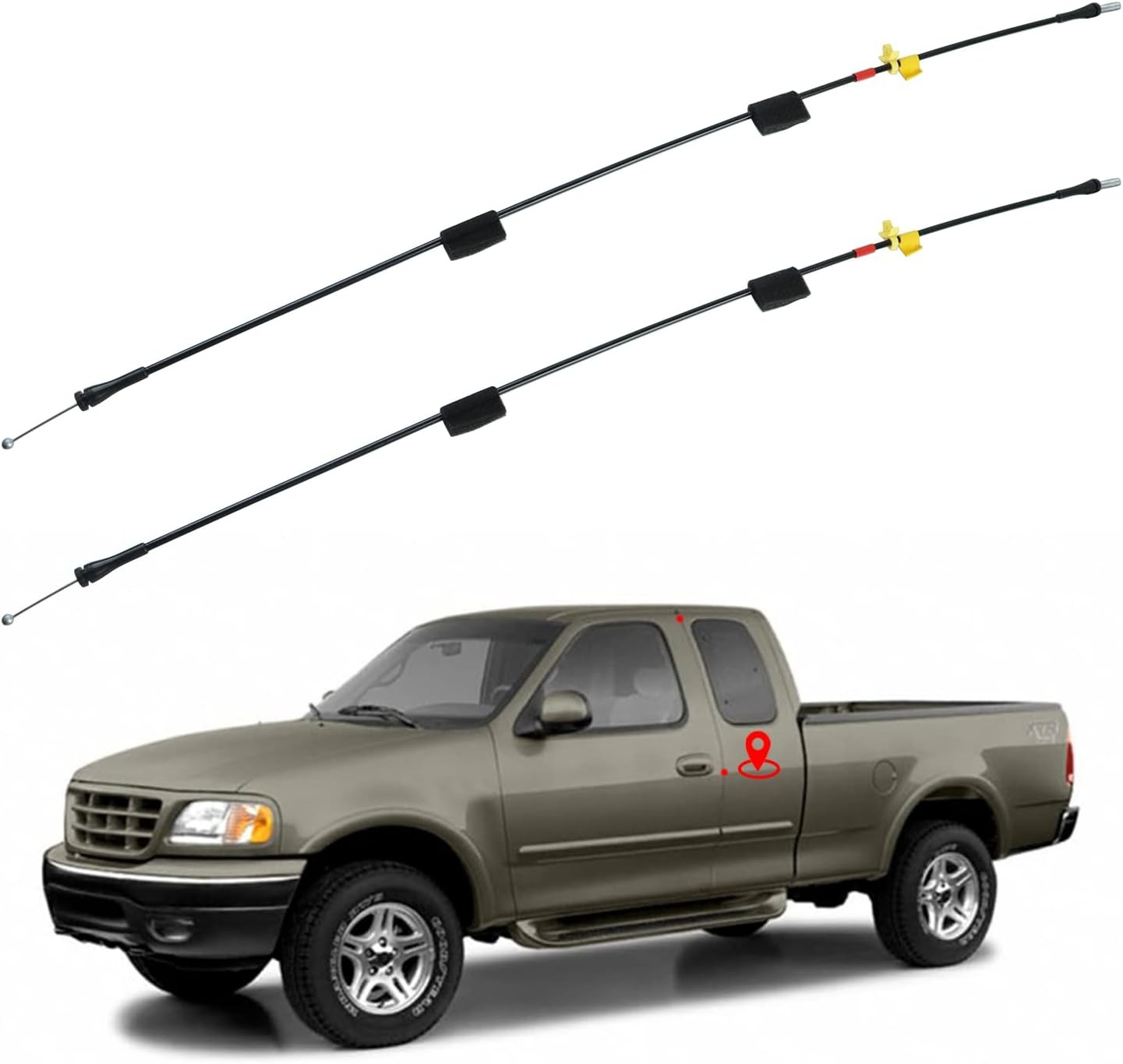 Rear Door Upper Latch Cables compatible for Ford