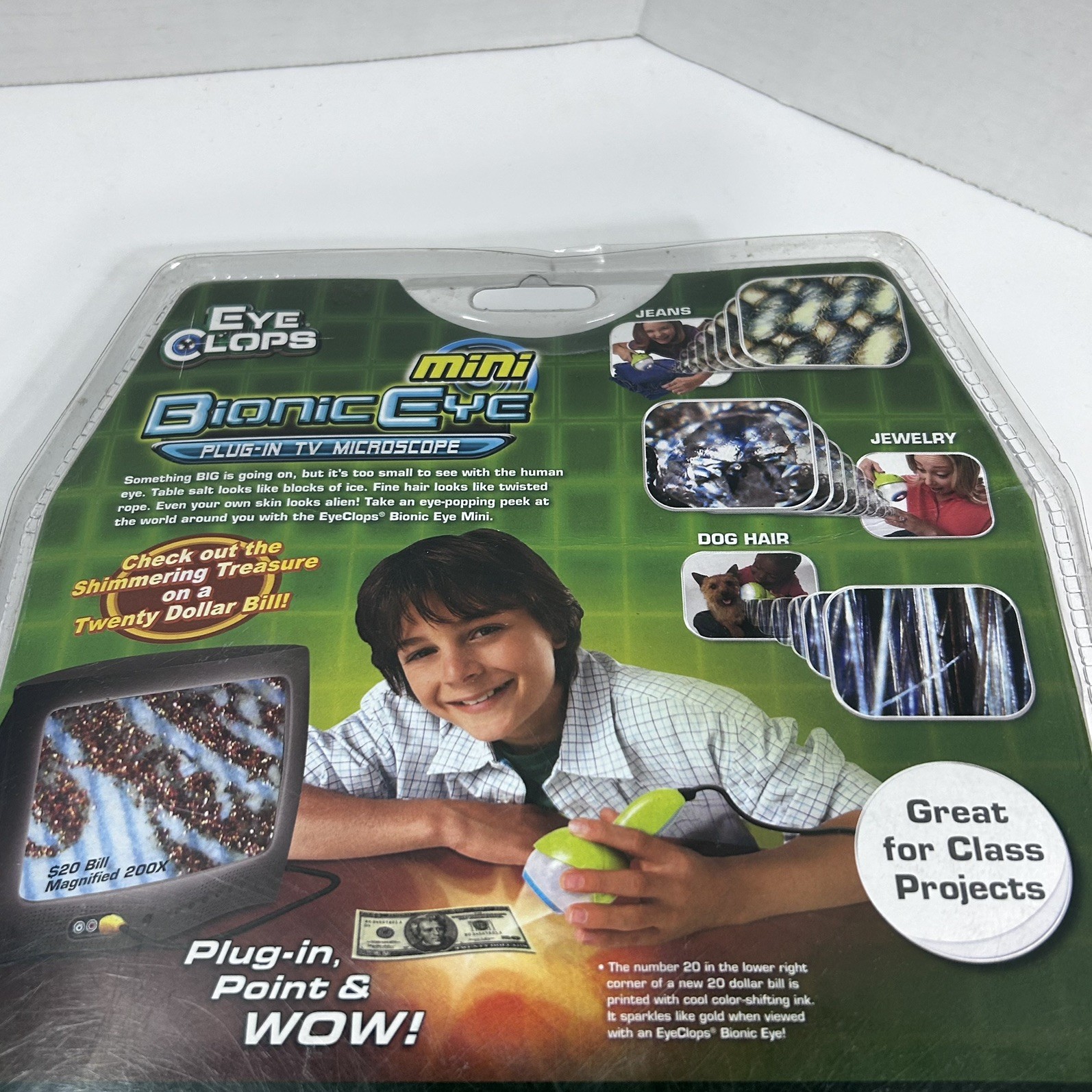 Eye Clops Mini Bionic Eye Plug-In TV Microscope Toy JAKKS Pacific NEW