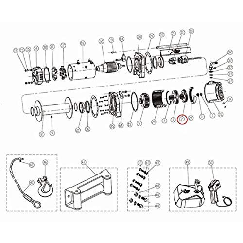 Smittybilt 97412 02 Winch Input Gear Carrier Assembly