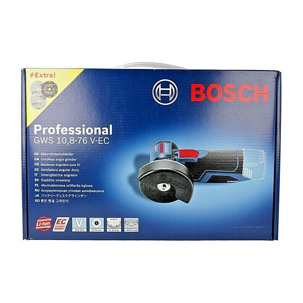 BOSCH! GWS10.8-76V-EC professional compact angle grinders Bare tool  ⭐Traceable⭐
