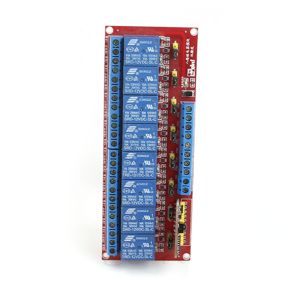 Multi-function Infrared Remote Control 8-Channel Relay Module 12V Bidirectional