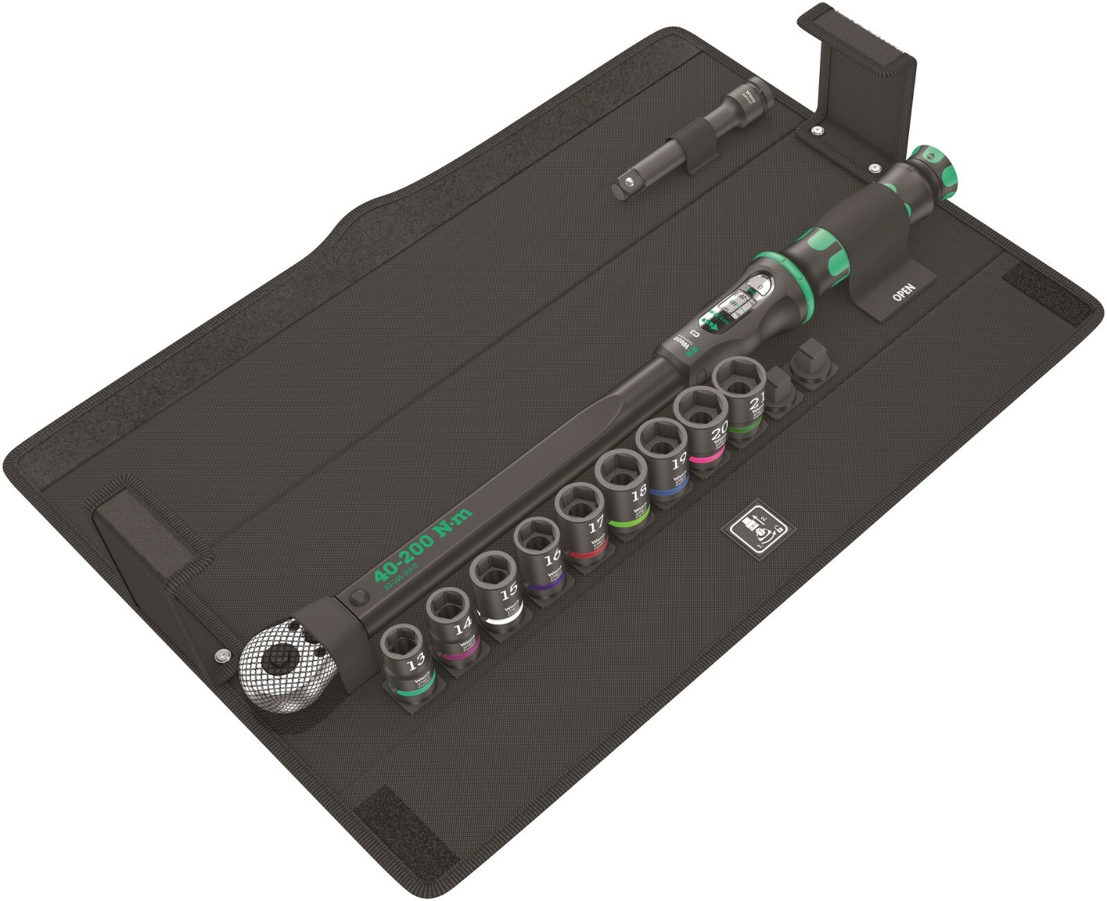 Wera C3 Click-Torque Wrench Set 2 For Cement Screws 1/2" Drive 05075681001