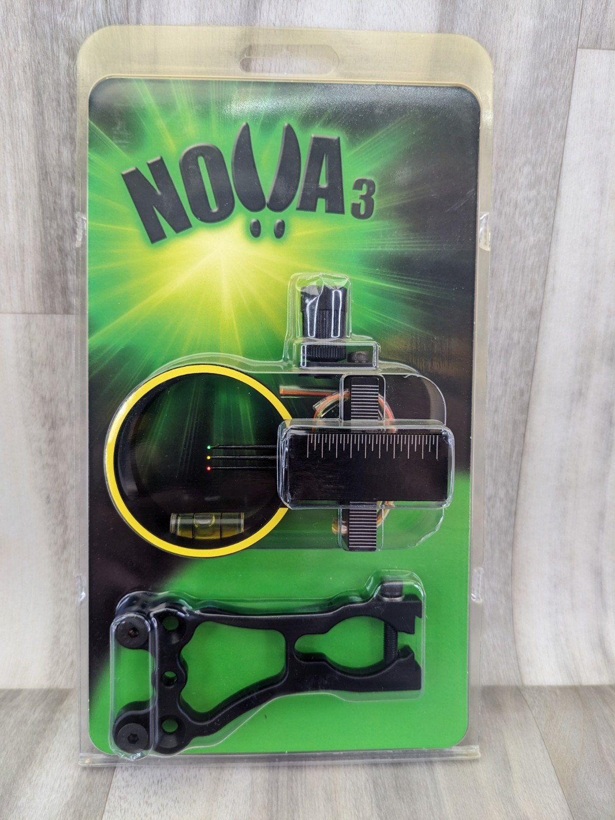 GWS NGA Archery Nova 3 Right Hand 3 Pin Fiber Optic Bow Sight New Made In USA Ni