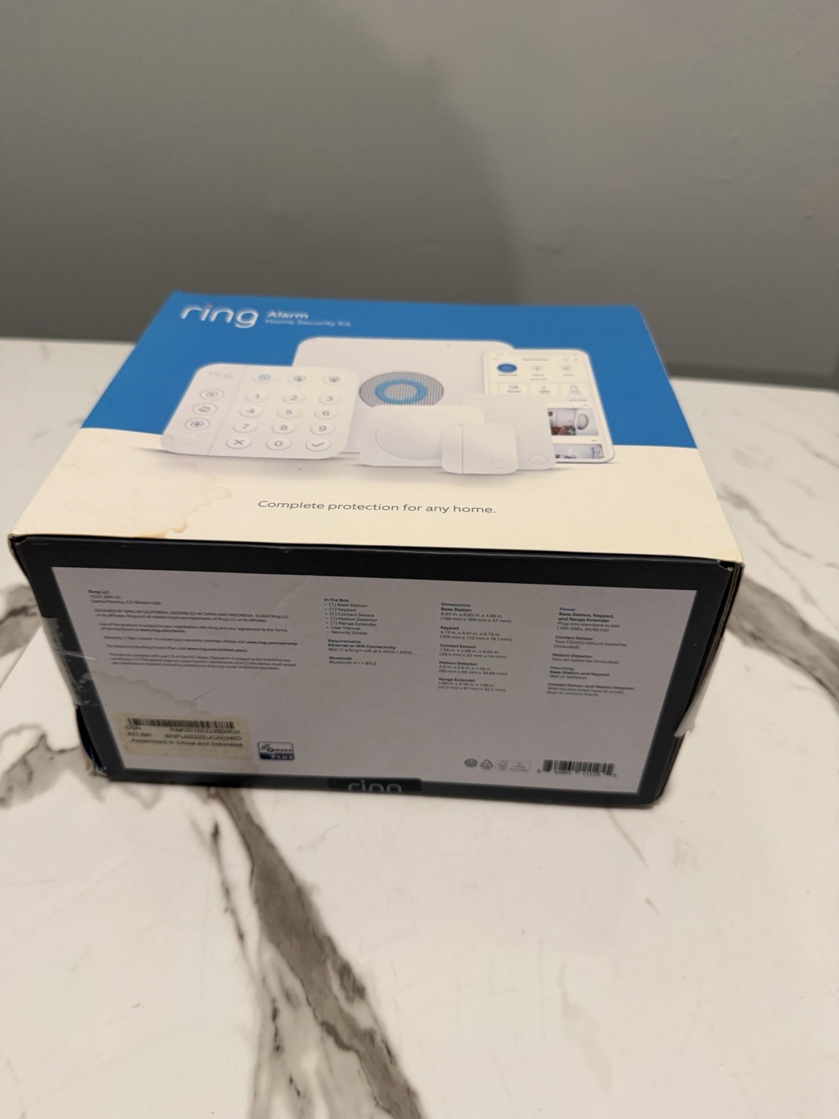 Ring Alarm Home Security Kit White, Wireless Wi-Fi, Alexa Compatible, App