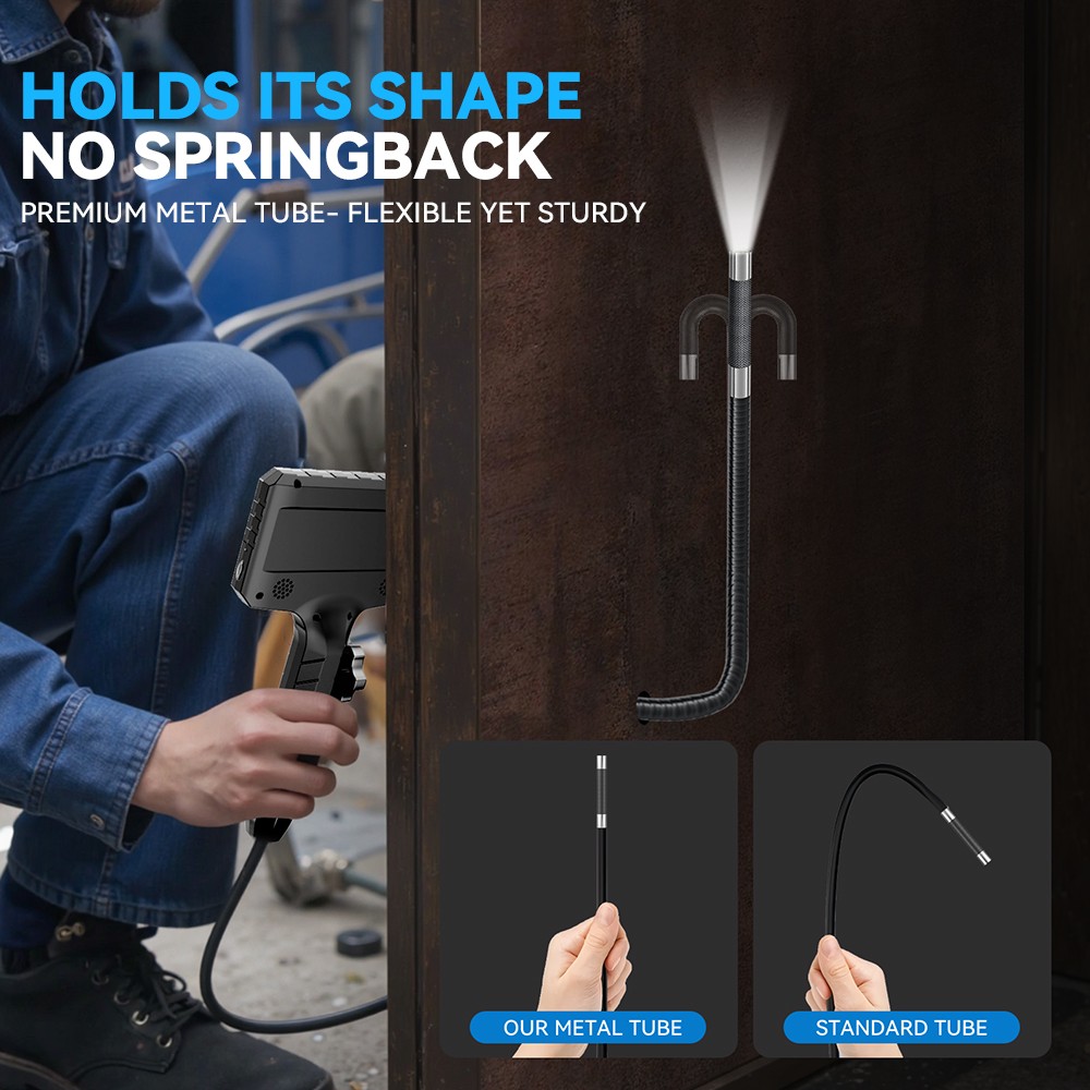 Two-Way Articulating Borescope Teslong Industrial Endoscope Inspection Camera