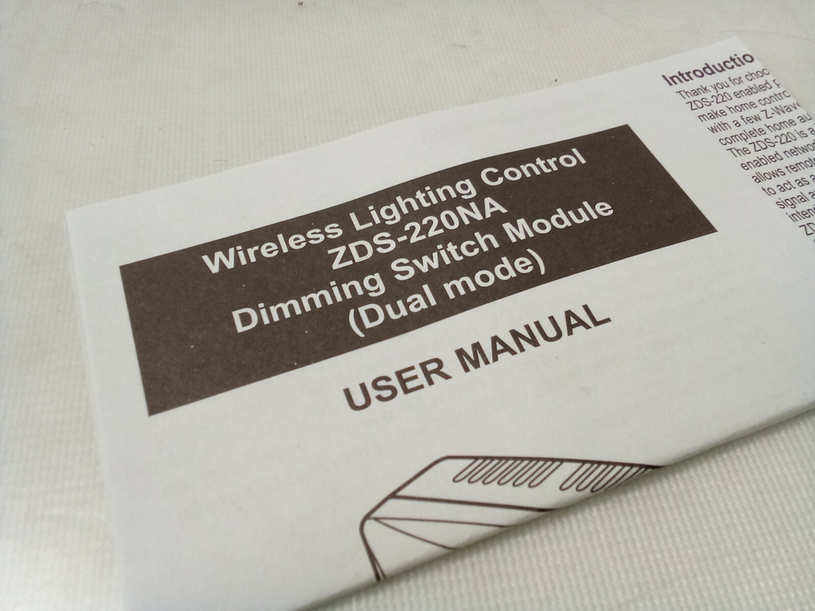 Wireless Lighting Control ZDS-220NA Dimming Switch Module (Dual Mode) , VS-LMP50