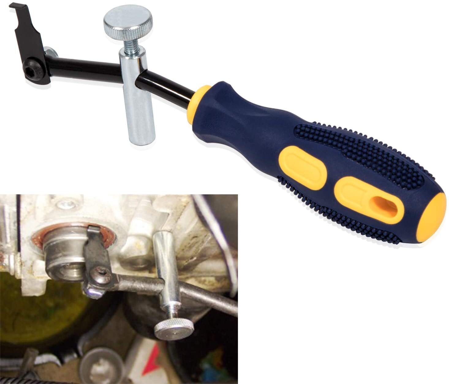 58430 Shaft Type Seal Puller W/ Spare Hook Crankshaft Camshaft Remover Auto Tool