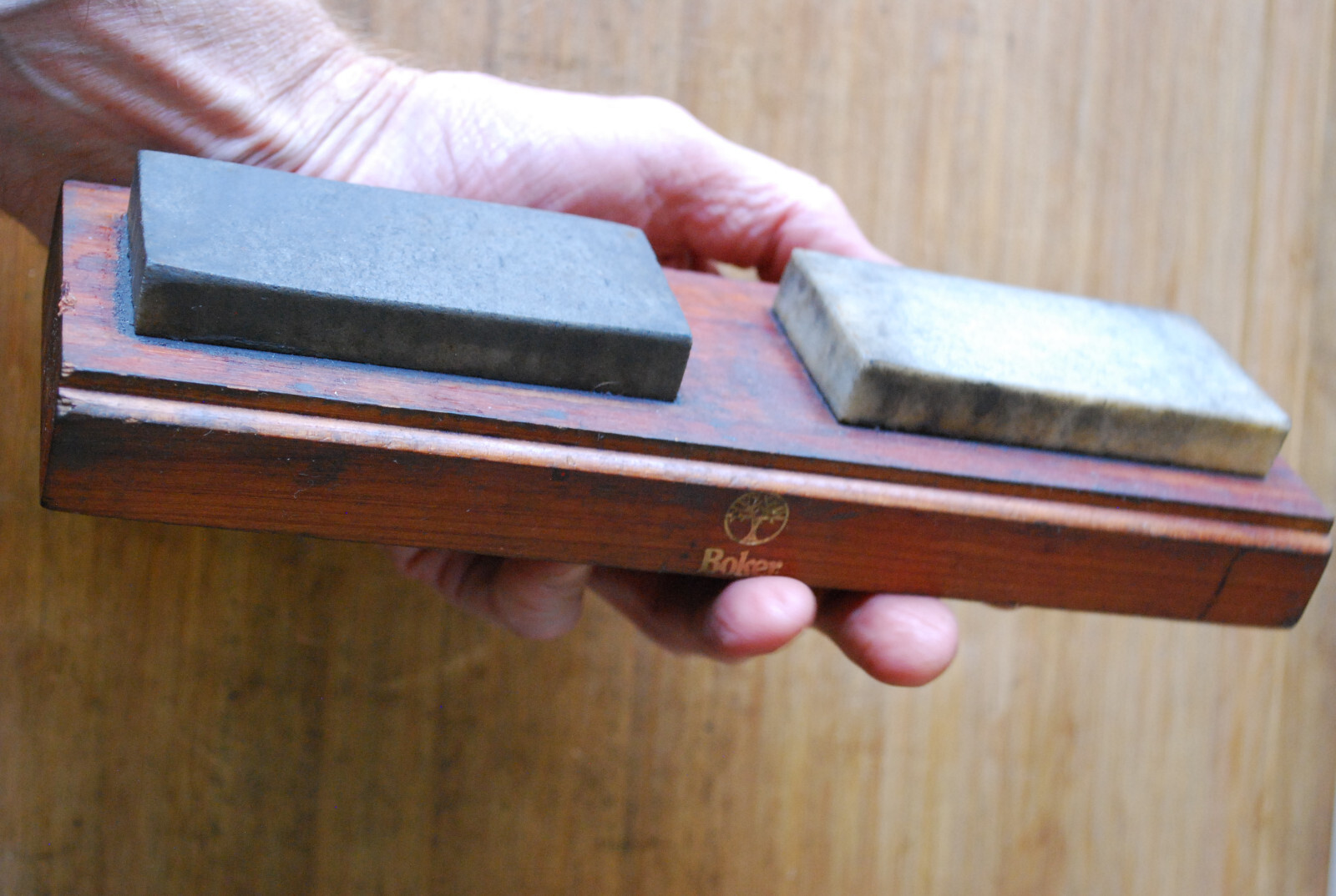 Used Boker Knife Sharpening Stone Set- two Stone Sharpening