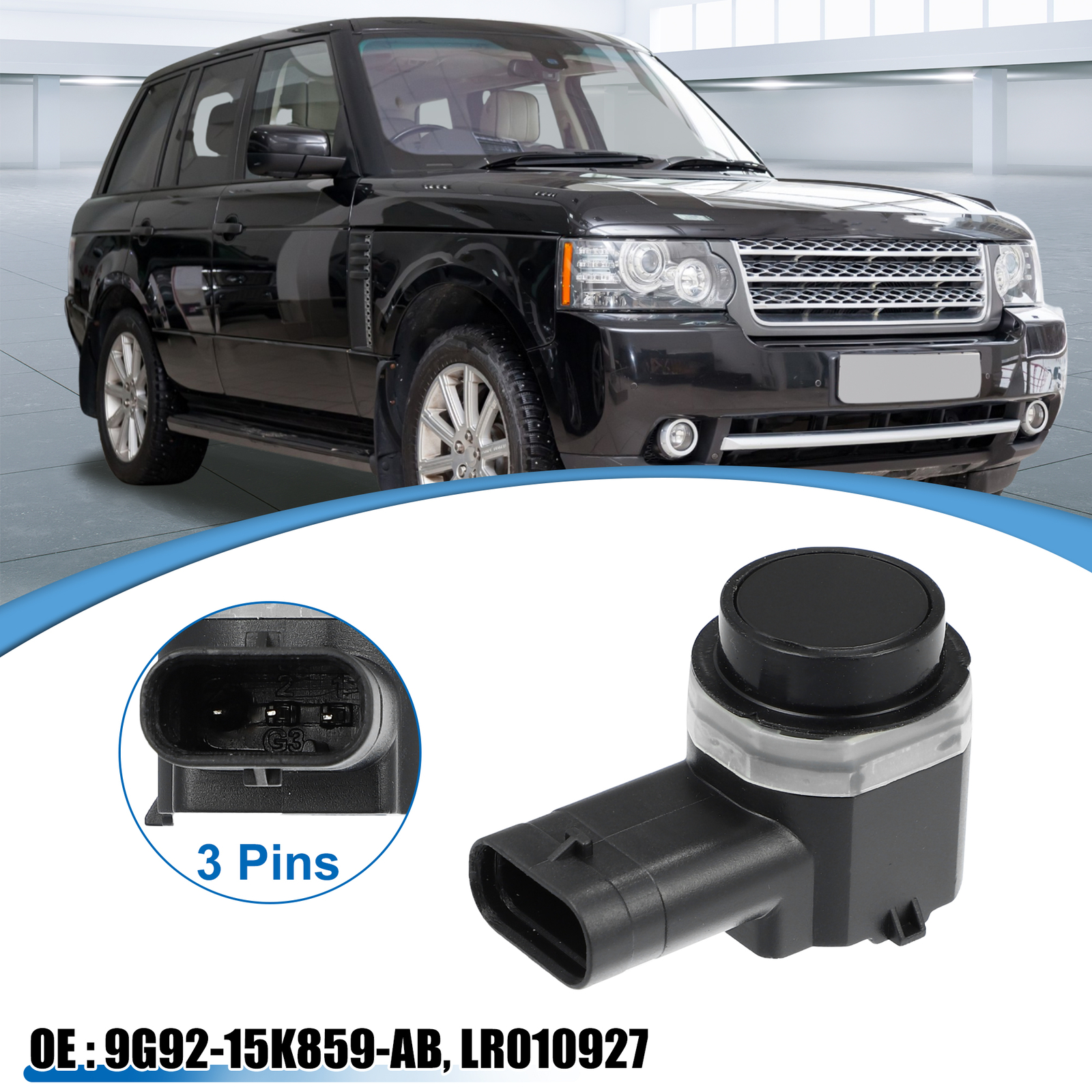4 Pcs Bumper Reverse Parking Assist Sensor for Land Rover 2010-2013 1463309