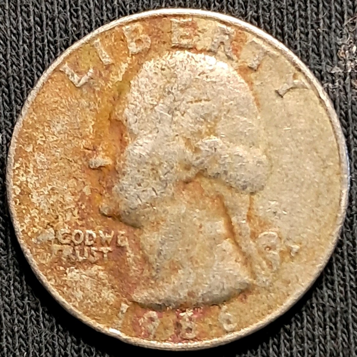 CLAD/ PLANCHET ERROR 4.89 GRAMS 1986 D QUARTER "Very Rare" #319.