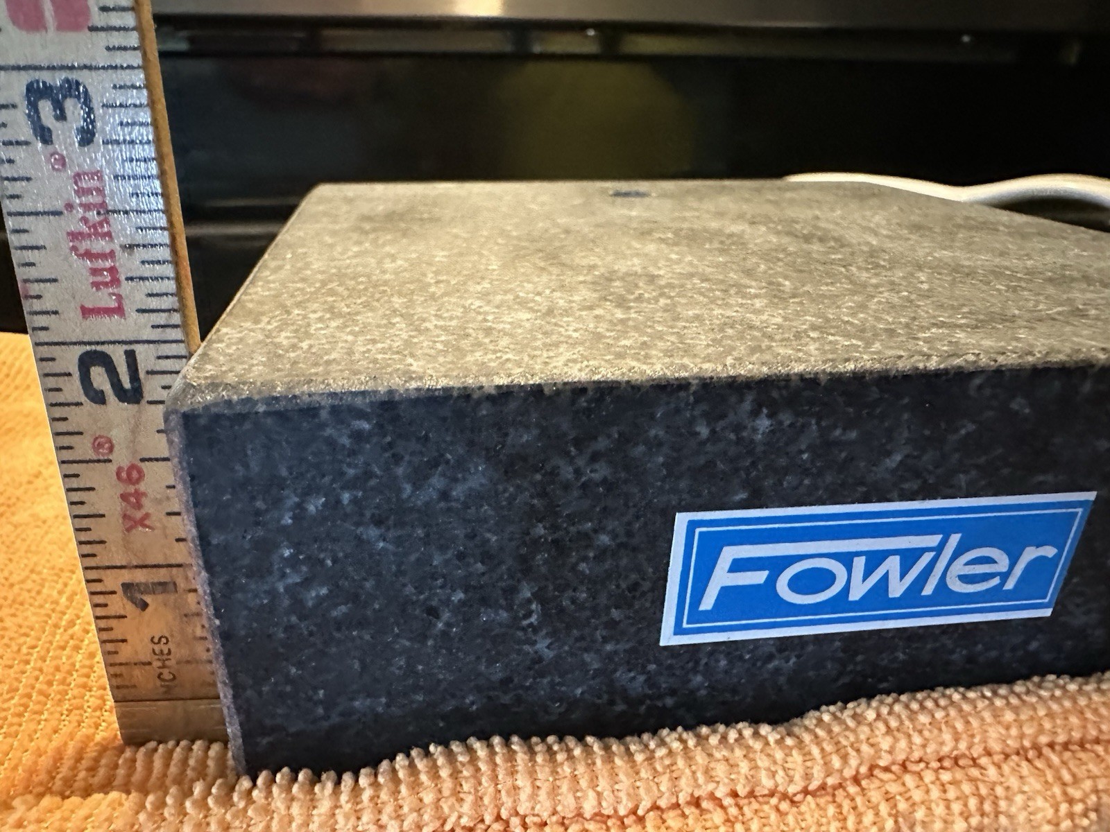 Fowler Granite Surface Plate 6x6x2 in Gray