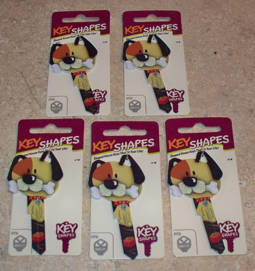 Lot of 5 Hillman key shapes #66 kw1/11 Key Blanks Fashion dog