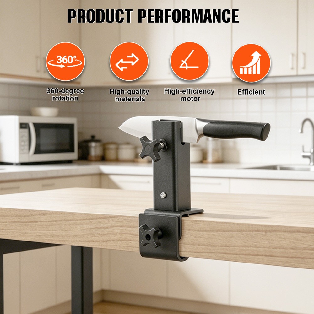 Swiveling Multi-Mount Work Bench Vise For Knife Making Work With 360 Rotation