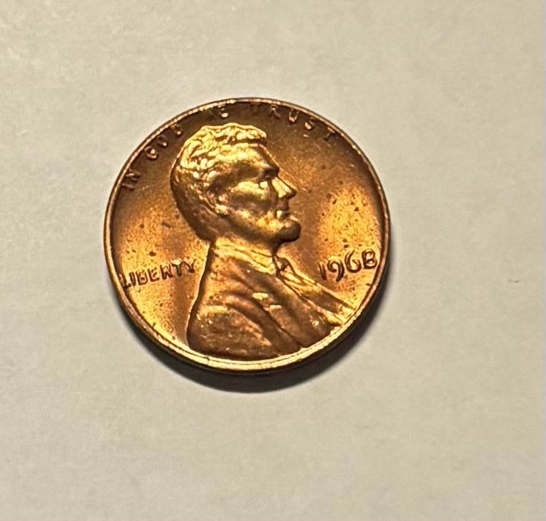 US Coins   1968-P Lincoln Cent AU
