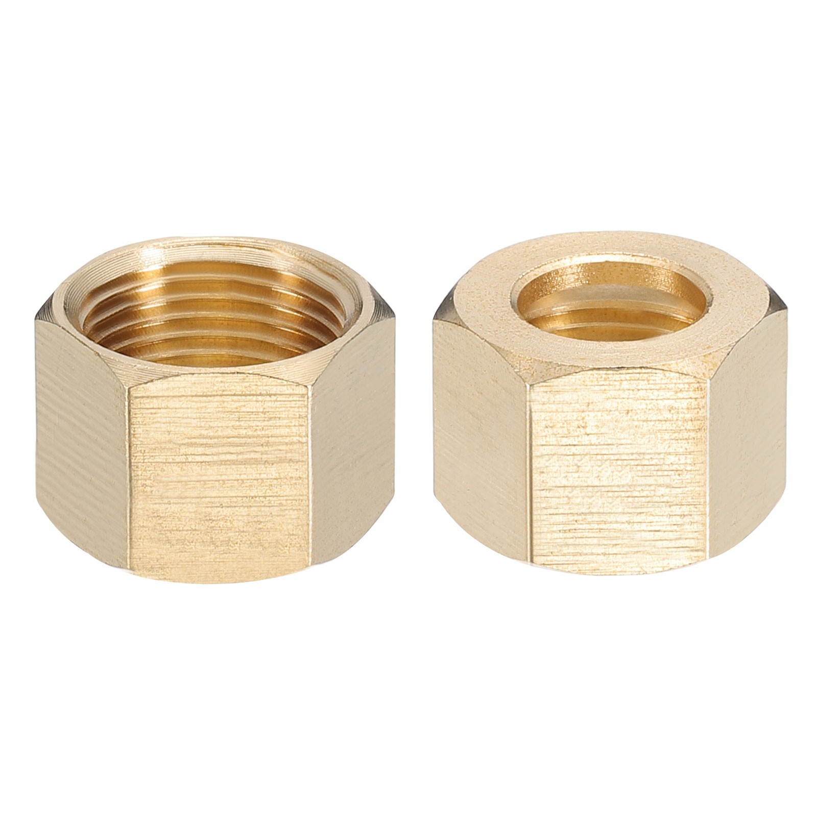 3/8" Brass Compression Nut,25Pcs Brass Compression Fitting Plumbing System