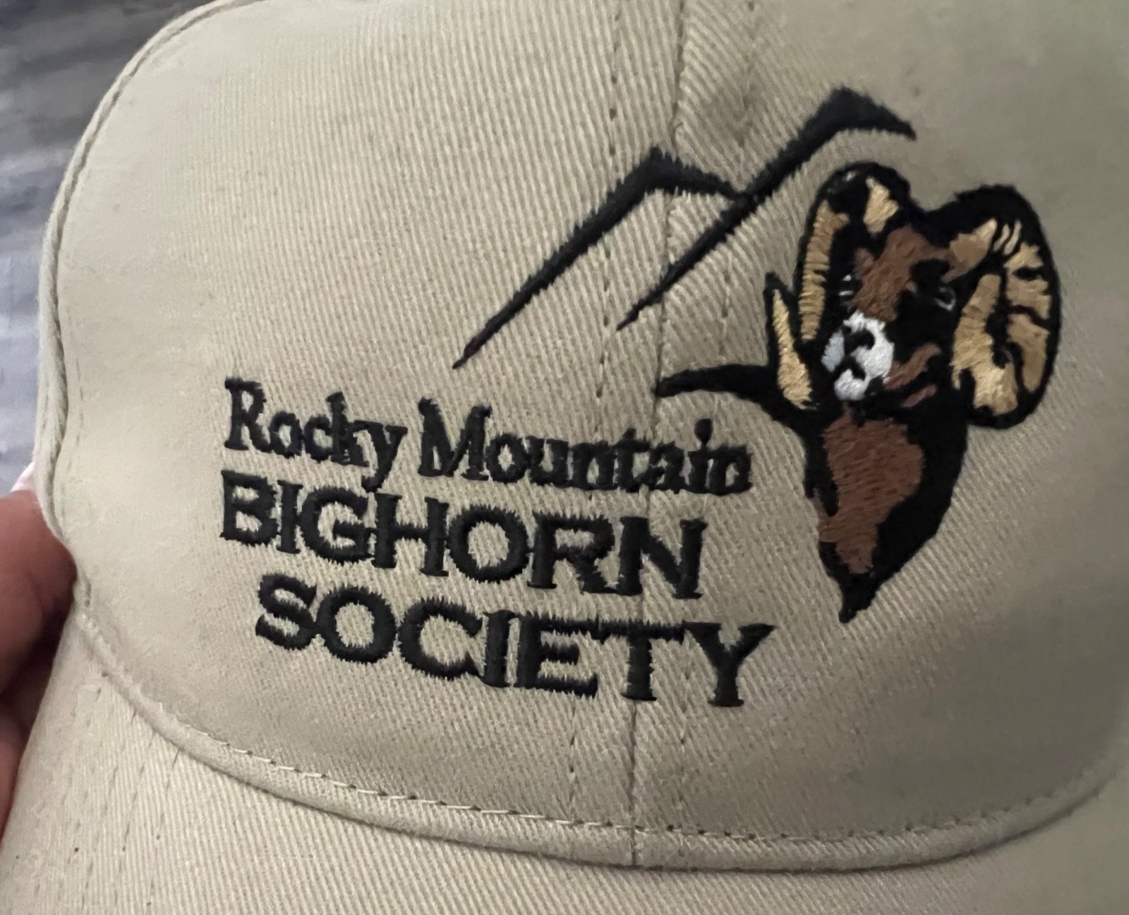 ROCKY MOUNTAIN BIGHORN SOCIETY Baseball Hat Cap BIG HORN SHEEP HUNTING