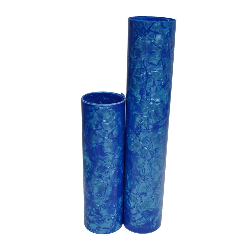 2Pcs 0.5mm Drum Wrap Musical Instrument Deco Sheet 10x60 & 16x60 Diamond Skyblue