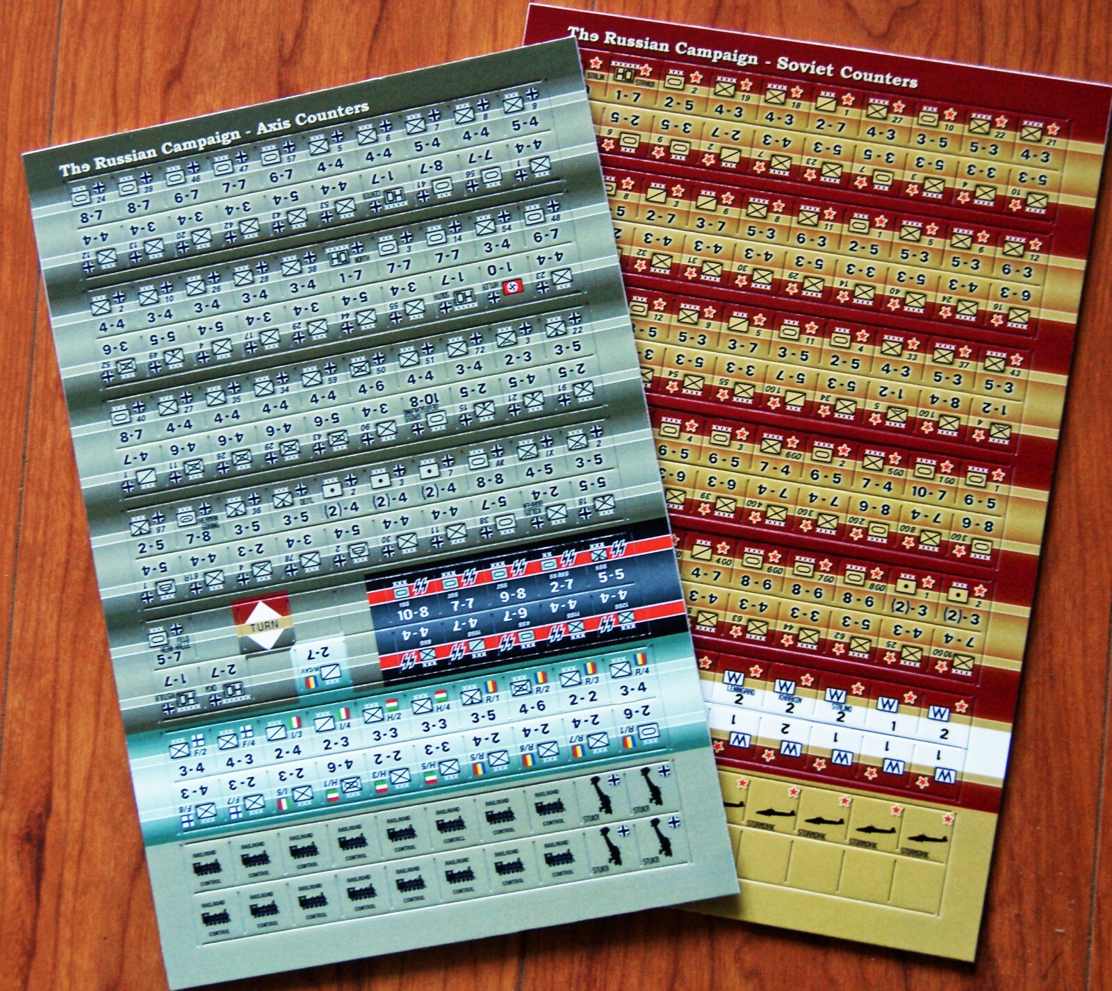 The Russian Campaign (’74) Die-Cut Replacement & Variant Counters