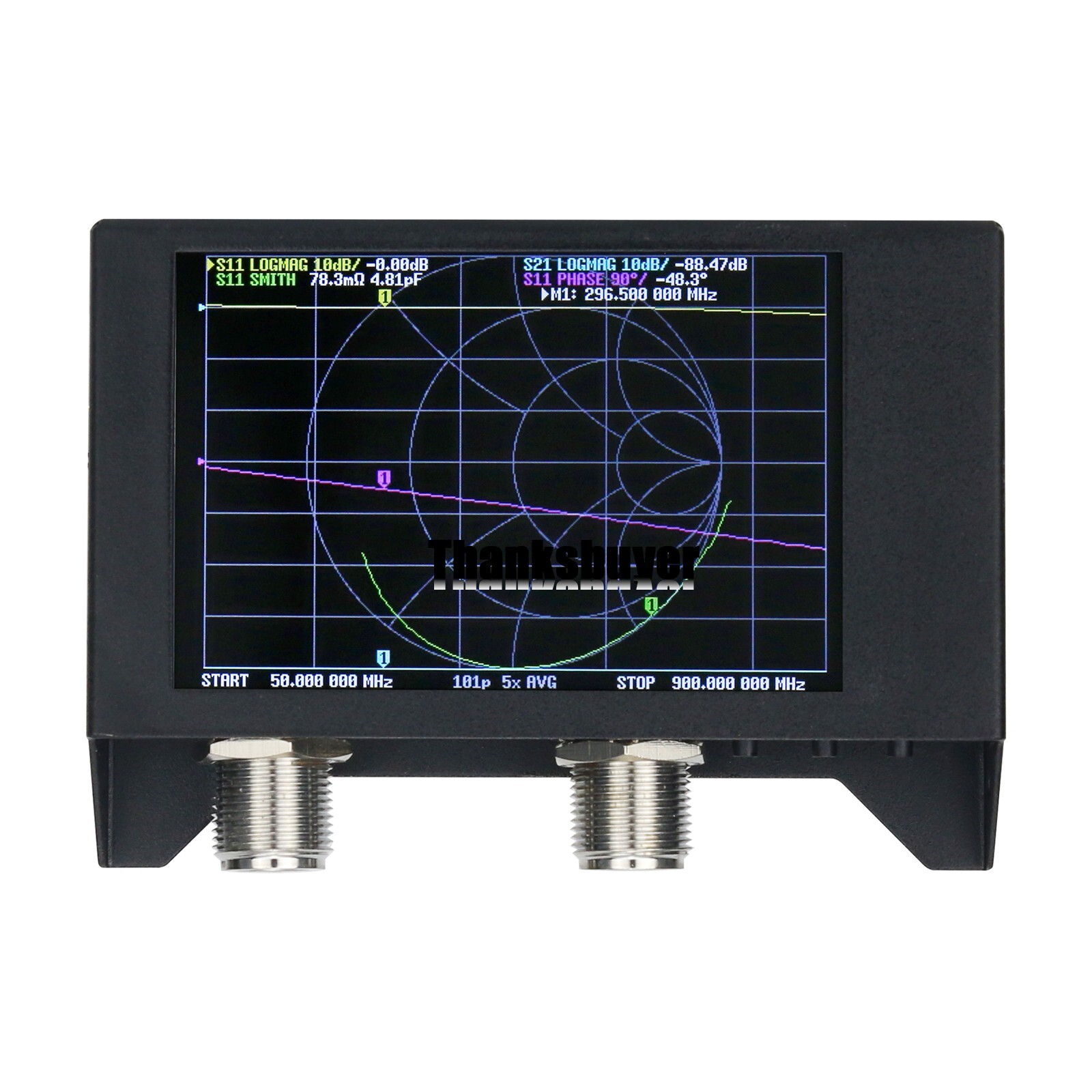 Vector Network Analyzer Meter Antenna Analyzer SAA-2N NanoVNA V2 50KHz--3GHz 4"