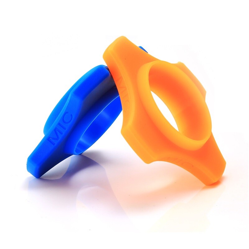 2 Pack Silicone Anti-Rolling Ring for Shure Vocal Microphone - Black | SM58-LCE